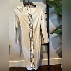 Bebe midi dress with long sleeves size xs
